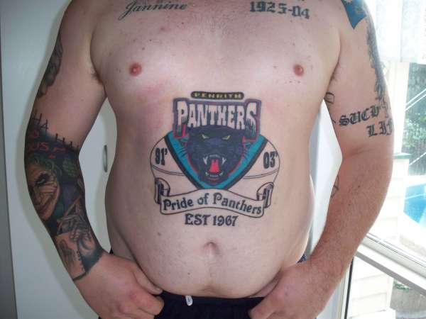 Penrith Panthers tattoo