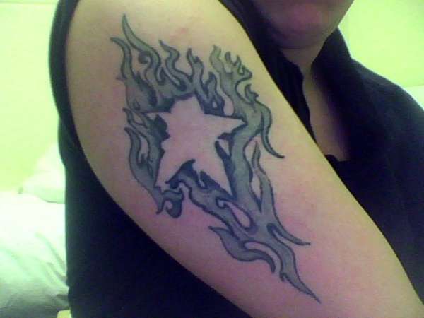 Star in Fire tattoo