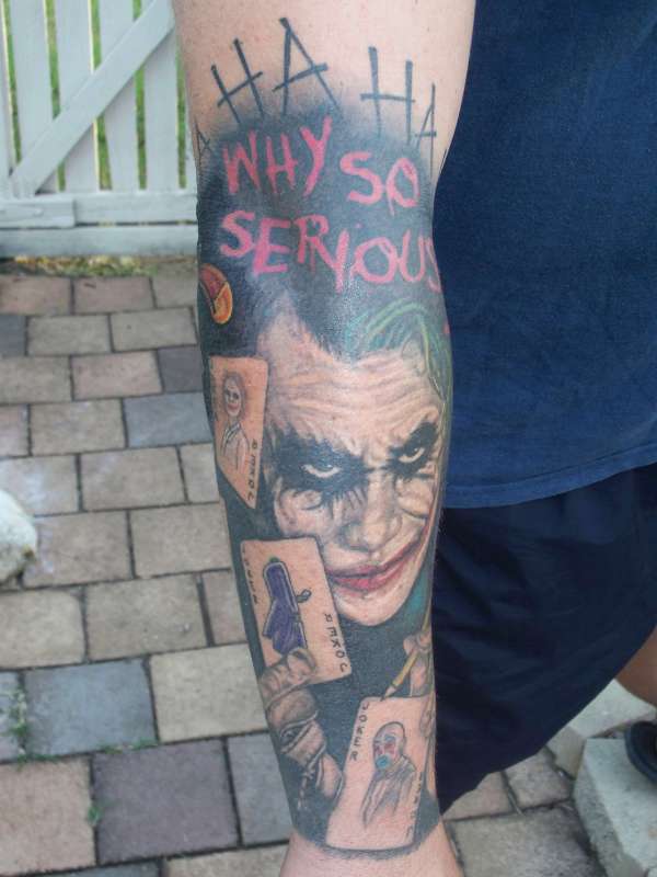 The Joker Sleeve tattoo
