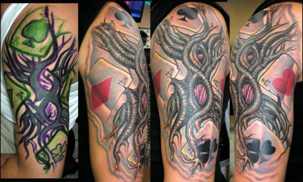 Tribal cover-up by Beto Munoz of Monkeyproink.com tattoo