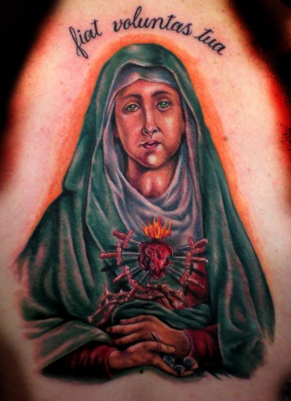 Virgin Mary By Beto Munoz of Monkeyproink.com tattoo