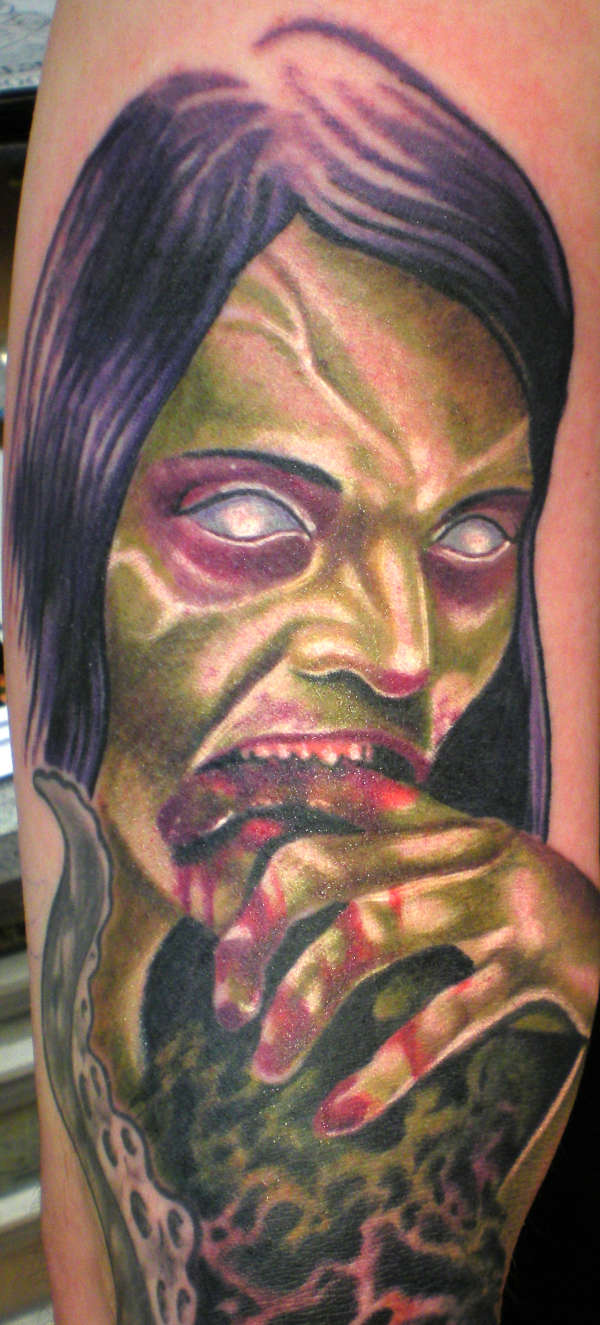 Zombie By Beto Munoz Of Monkeyproink.com tattoo