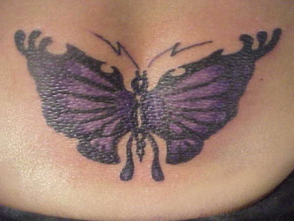 butterfly...lower back tattoo
