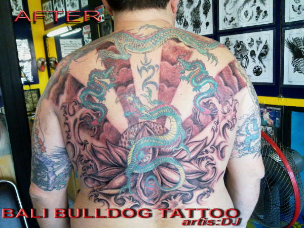 dragon after tattoo