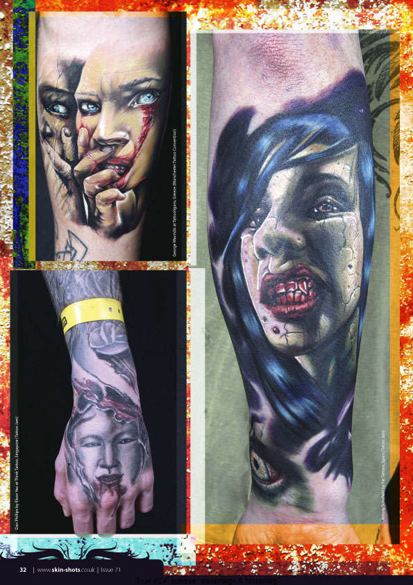 horror sleeve tattoo
