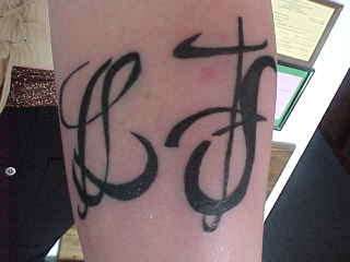 letters tattoo