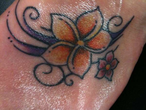 my partners flower tattoo
