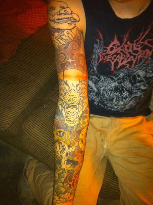 neverending story sleeve tattoo
