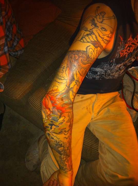 neverending story sleeve tattoo