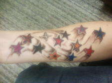 shooting stars tattoo