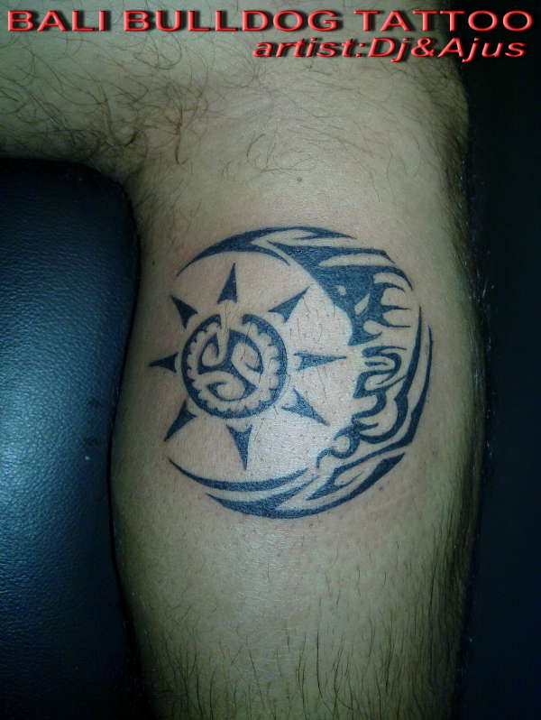 sun n moon tattoo
