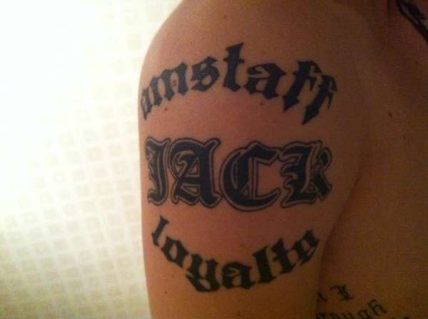 Amstaff Loyalty tattoo