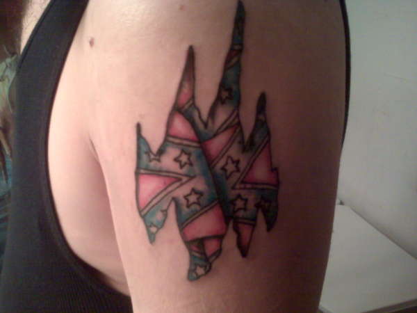 Confederate Flag tattoo