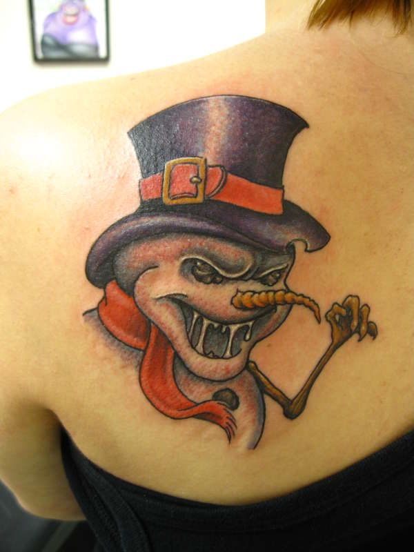 Evil Frosty tattoo