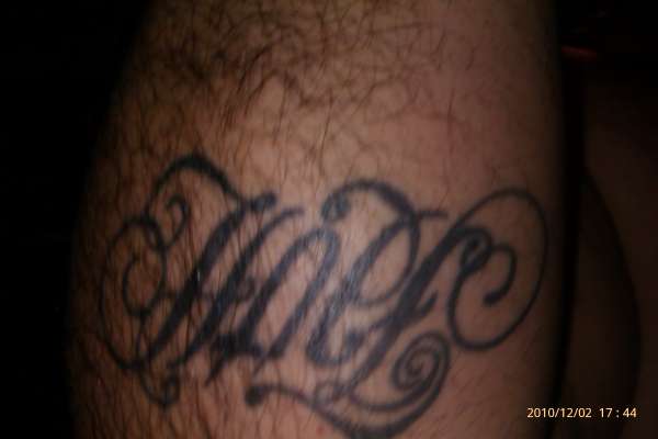 Hope/Faith Ambigram tattoo
