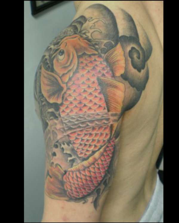 KOI FISH FREE HAND tattoo