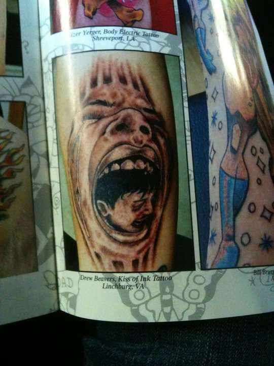 My first publication in a tattoo magazine tattoo