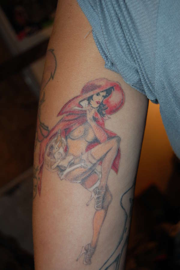 Playboy Little Red Riding Hood tattoo