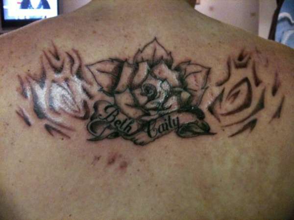 Rose Scrolls tattoo