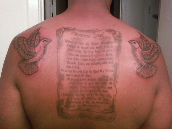 SCRIPTURE tattoo