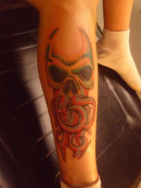 Skull octopus tattoo