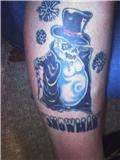 Snowman tattoo