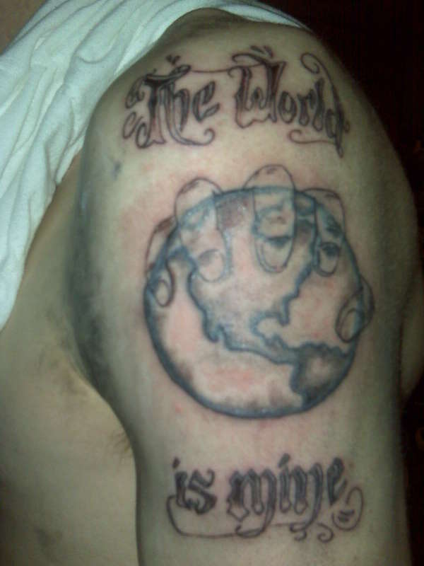 The World Is Mine Freestyle (Cover Up) tattoo
