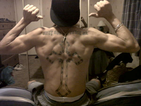 Only God Can Judge Me .. and 2pac's Cross! tattoo