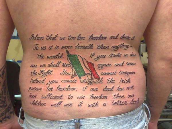 david free ireland tattoo