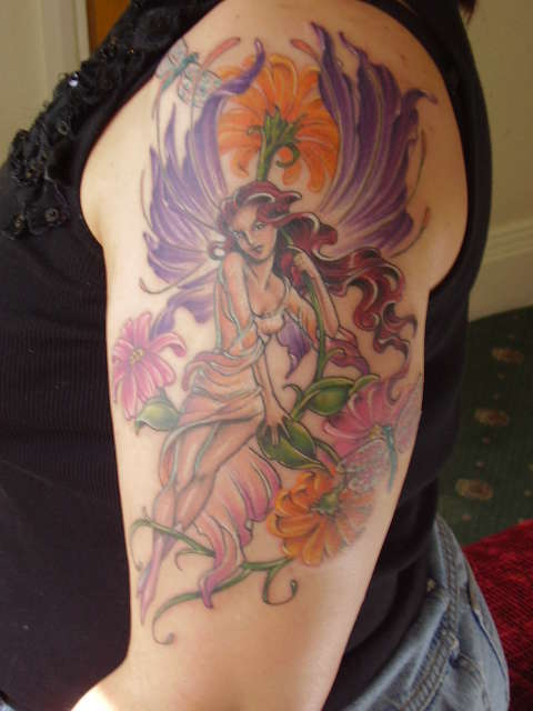 beautiful faery tattoo