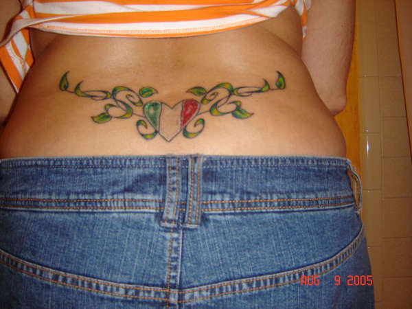 italian heart w/ ivy tattoo