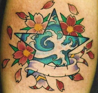 STAR WATER TATTOO tattoo