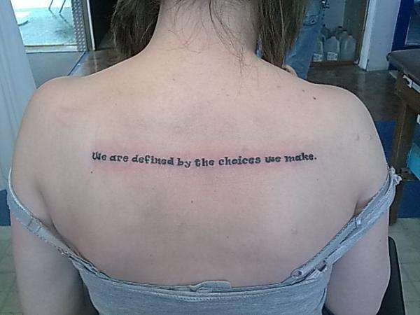 it says it all tattoo