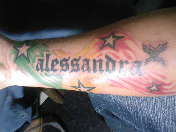 my daugther´s name and reggae tattoo