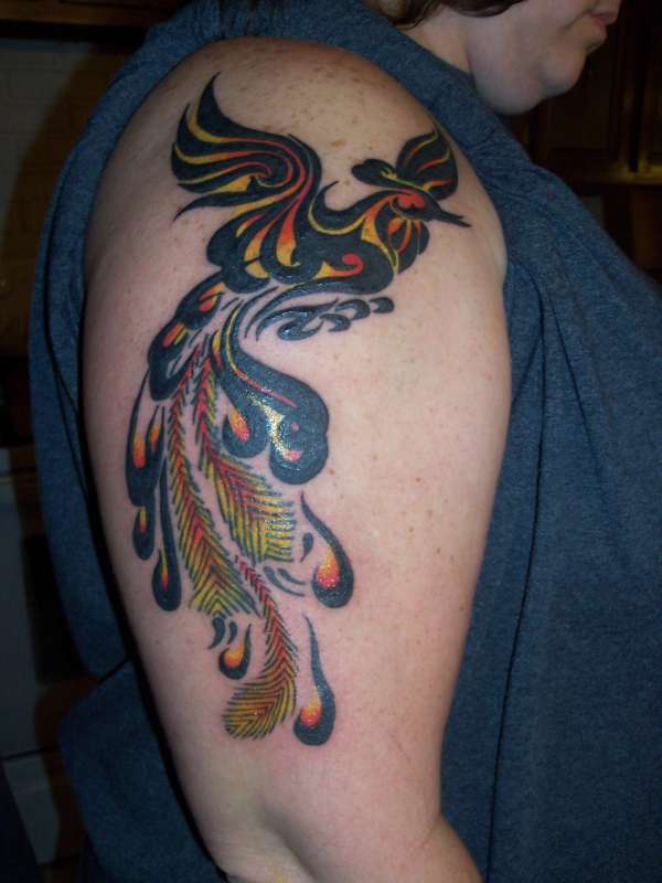 tribal pheonix tattoo
