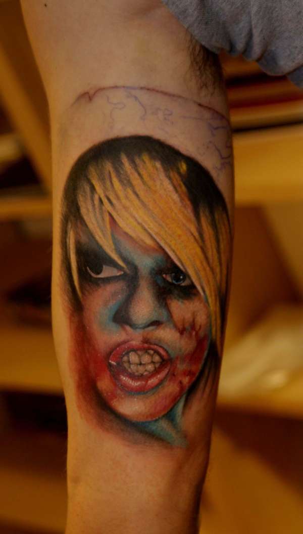 zombie nurse unfinished tattoo