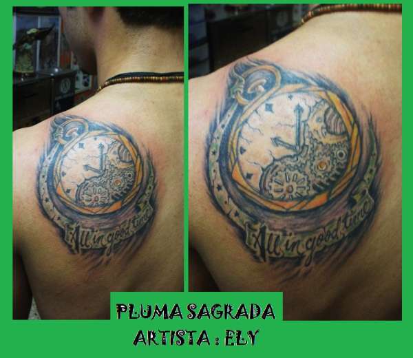 ALL IN GOOD TIME tattoo