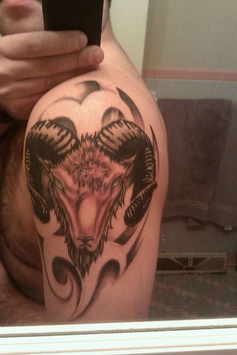 Aries Ram tattoo