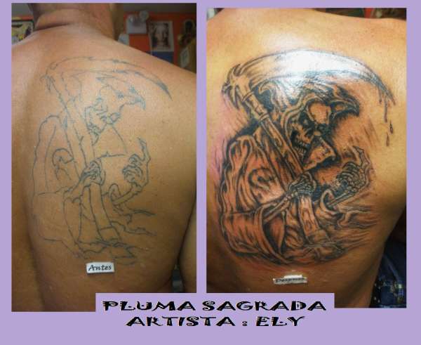 BEFORE AND AFTER tattoo