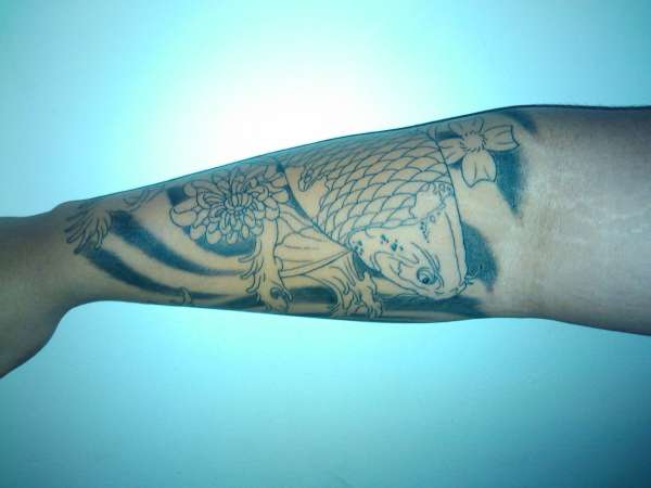 Custom Koi Half sleeve(1st session) tattoo