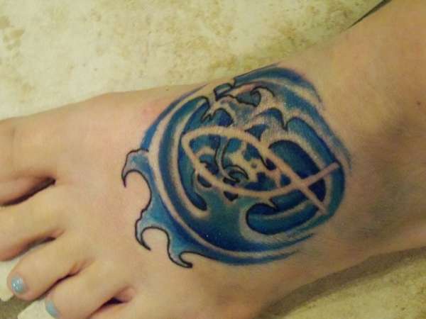 Custom foot tattoo tattoo