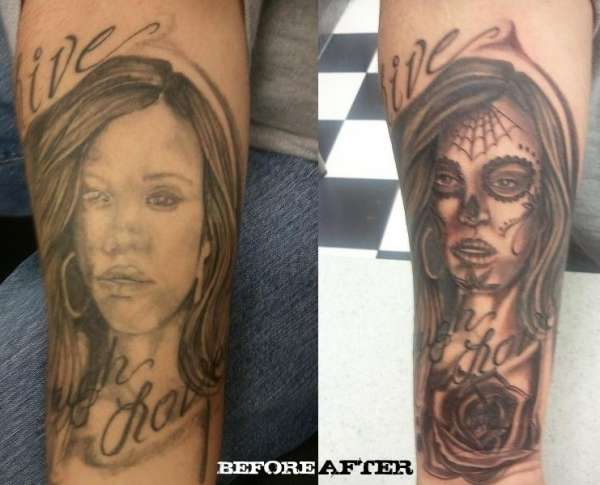 Day of the Dead Cover Up tattoo