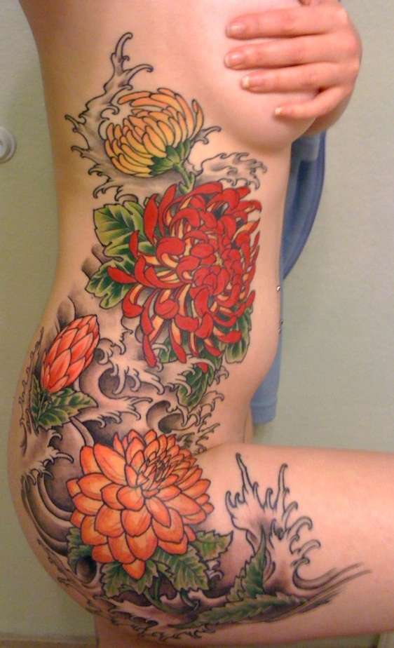 Floral Side tattoo tattoo