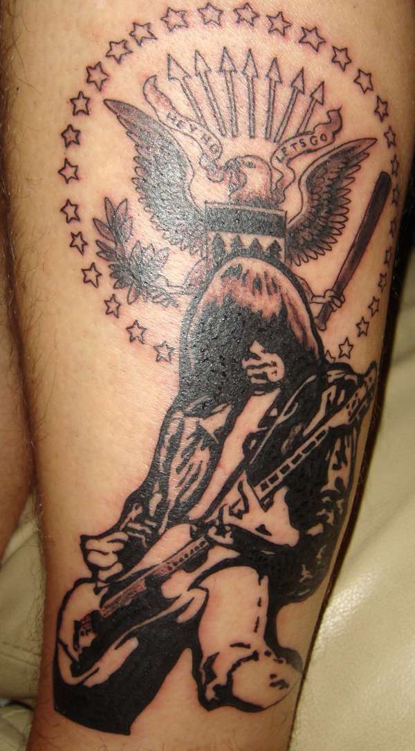 Johnny Ramone Stage 1 tattoo