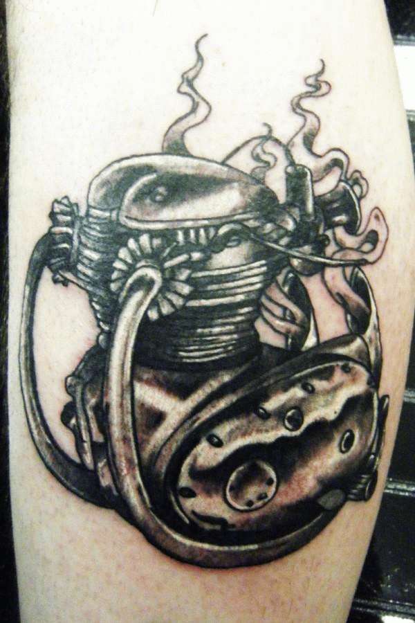 Motorcycle Engine tattoo
