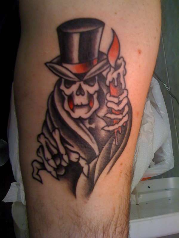 Old School Reaper tattoo