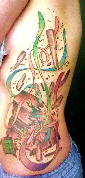 Piano tat tattoo