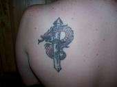 Red Dragon on Left Shoulder tattoo