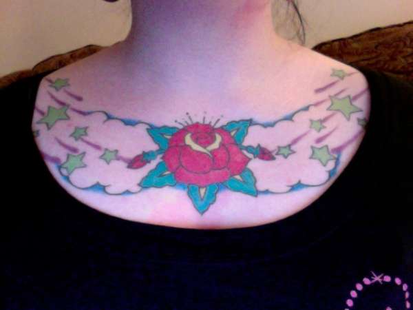 Rose + Stars tattoo