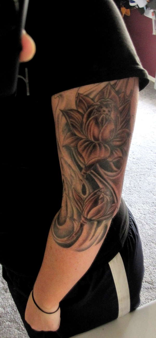 Start of sleeve tattoo